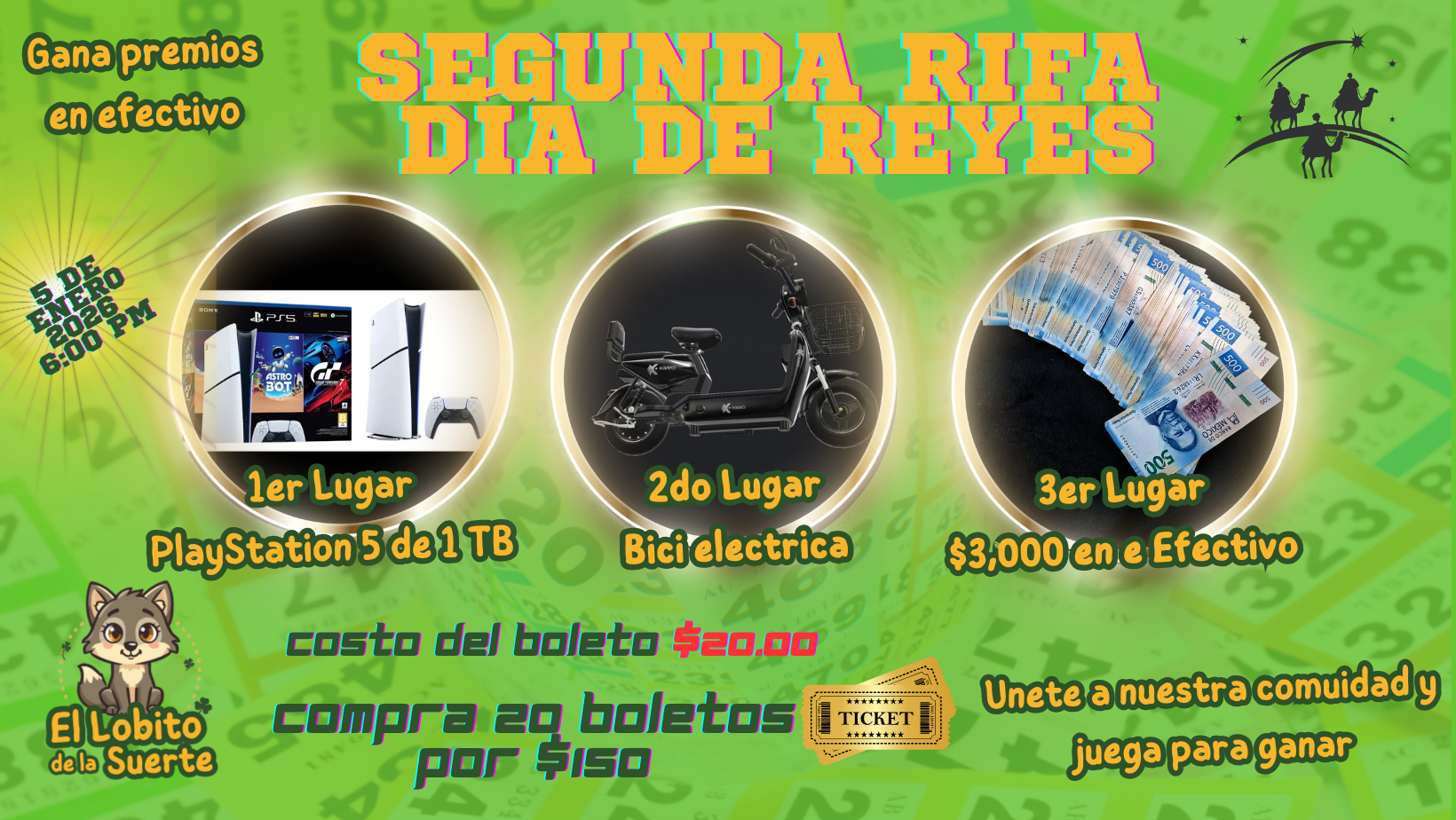RIFA DÍA DE REYES